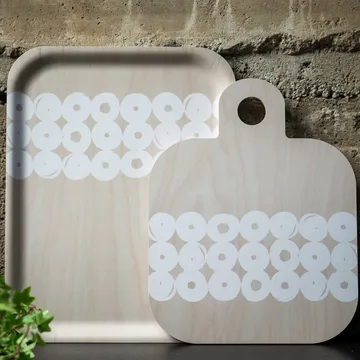 Twirl skärbräda 25x32 cm - björk-vit - Muurla