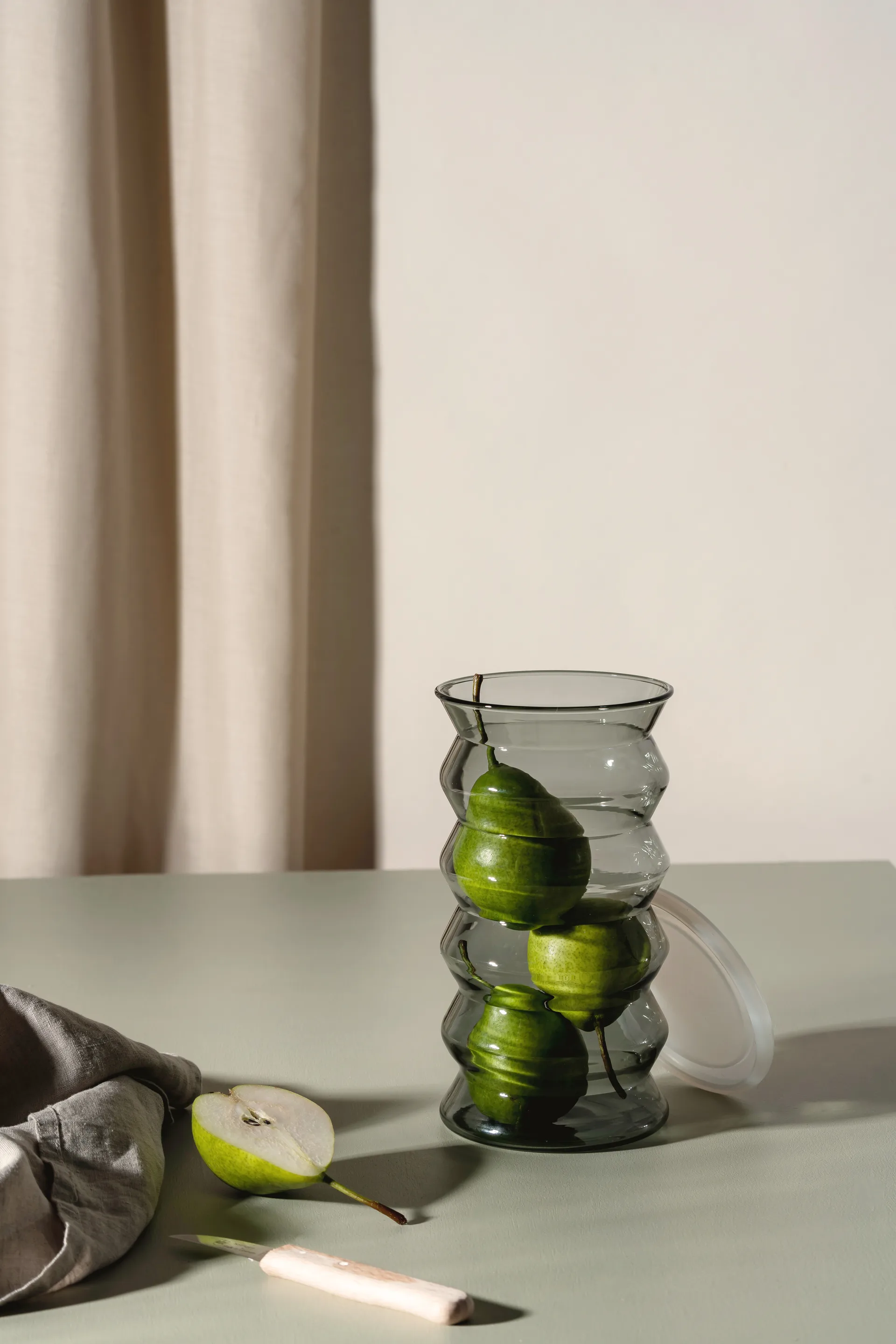 Waves vas 20 cm, Grå Muurla