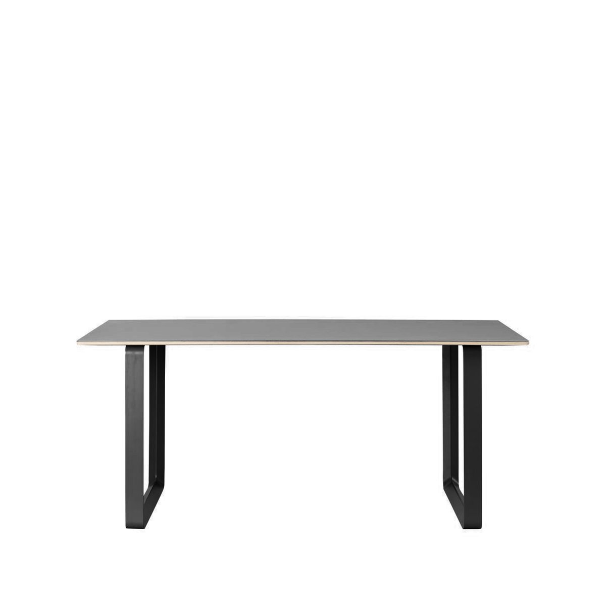 Muuto 70/70 matbord 170x85 cm Black linoleum-Plywood-Black