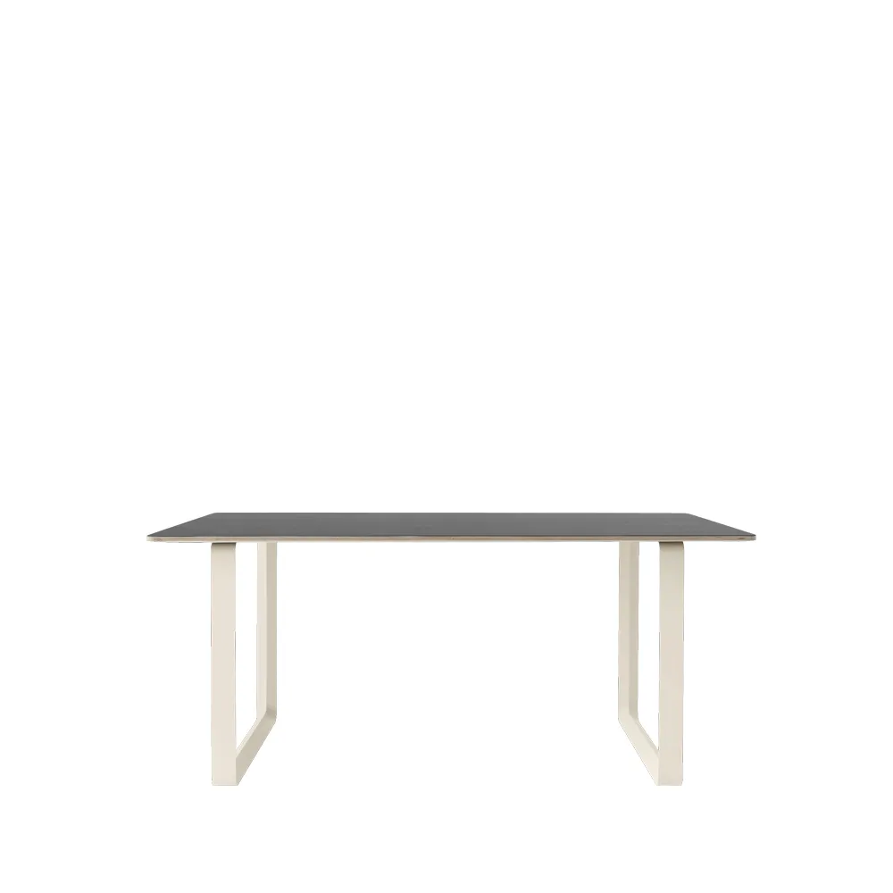 Muuto 70/70 matbord 170x85 cm Black linoleum-Plywood-Sand