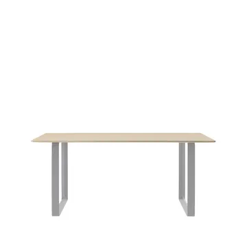 70/70 matbord 170x85 cm - Oak veneer-Plywood-Grey - Muuto