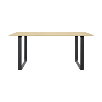 70/70 matbord 170x85 cm - Solid oak-Black - Muuto