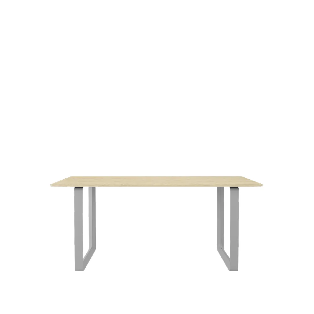 70/70 matbord 170x85 cm, Solid oak-Grey Muuto