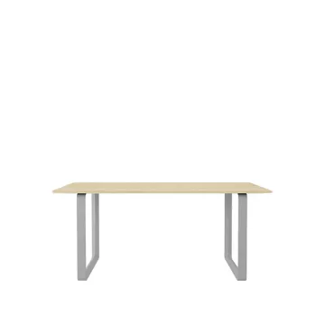 70/70 matbord 170x85 cm - Solid oak-Grey - Muuto