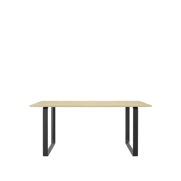 70/70 matbord, 170x85 cm - solid oak, svart stativ - Muuto