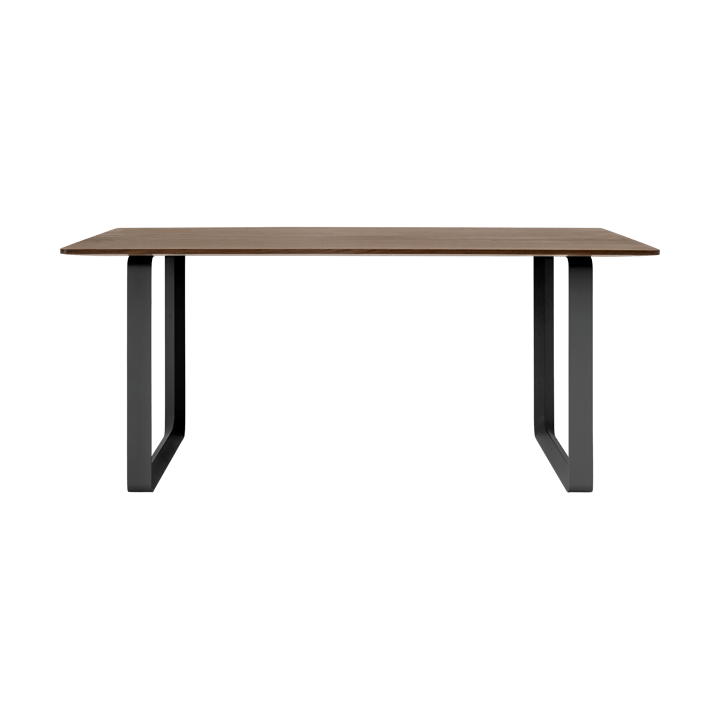 70/70 matbord 170x85 cm, Solid smoked oak-Black Muuto