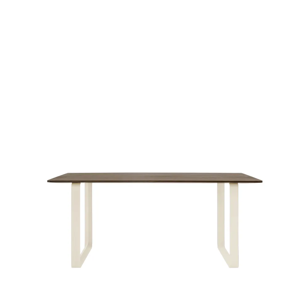 70/70 matbord 170x85 cm, Solid smoked oak-Sand Muuto