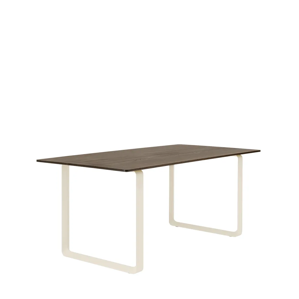 70/70 matbord 170x85 cm, Solid smoked oak-Sand Muuto