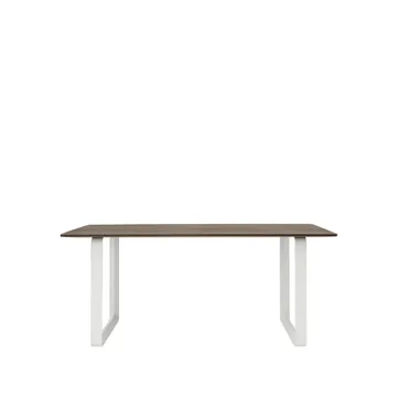 70/70 matbord 170x85 cm - Solid smoked oak-White - Muuto