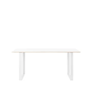 70/70 matbord 170x85 cm - White laminate-Plywood-White - Muuto