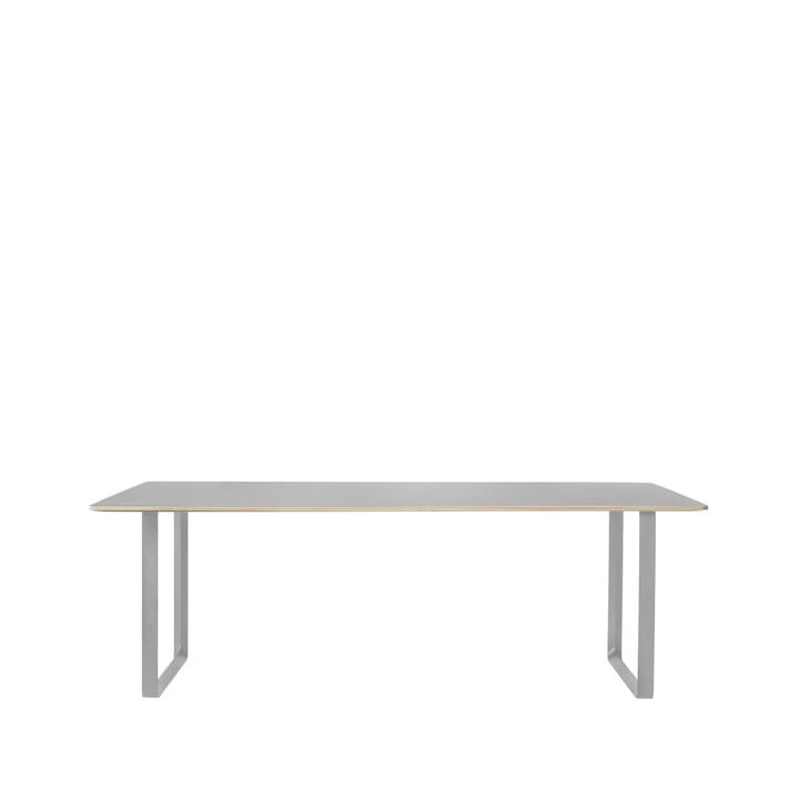 70/70 matbord 225x90 cm - Grey linoleum-Plywood-Grey - Muuto