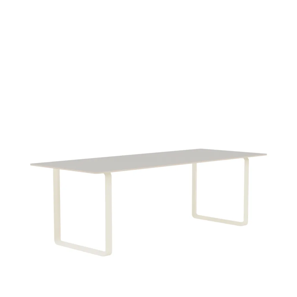 Muuto 70/70 matbord 225x90 cm Grey linoleum-Plywood-Sand