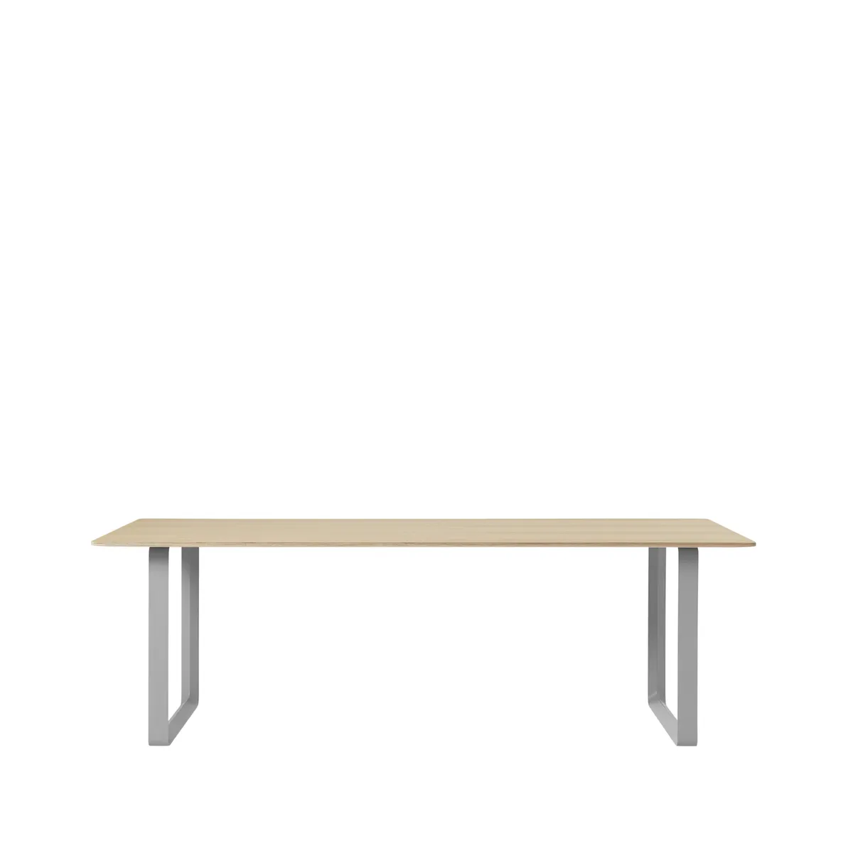 Muuto 70/70 matbord 225x90 cm Oak veneer-Plywood-Grey