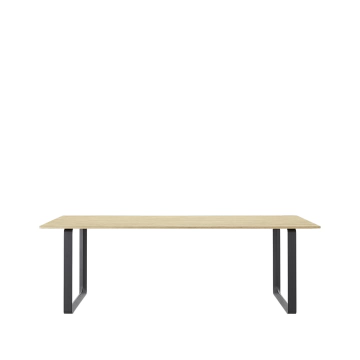 70/70 matbord 225x90 cm - Solid oak-Black - Muuto