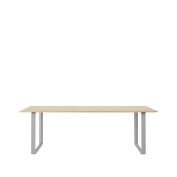 70/70 matbord 225x90 cm - Solid oak-Grey - Muuto