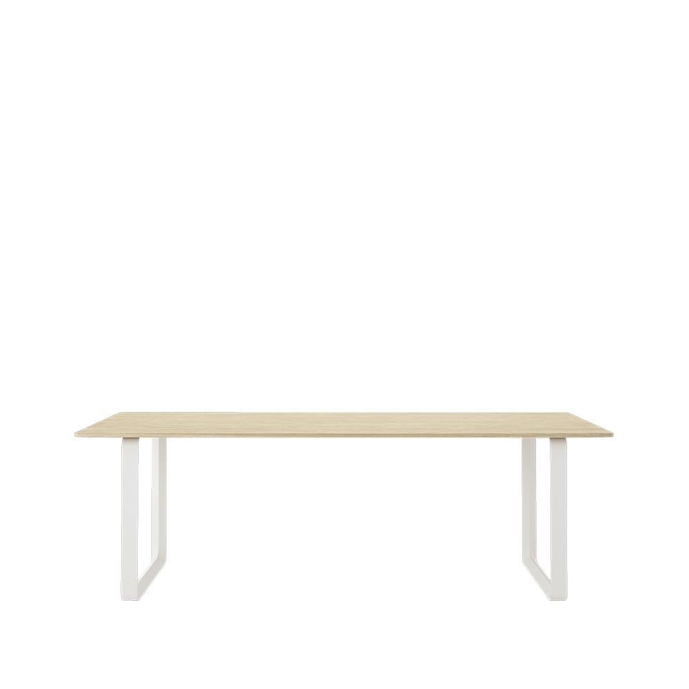 Muuto 70/70 matbord 225x90 cm Solid oak-White | Skandinavisk Design | Matbord | Beige