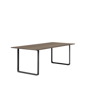 70/70 matbord 225x90 cm - Solid smoked oak-Black - Muuto