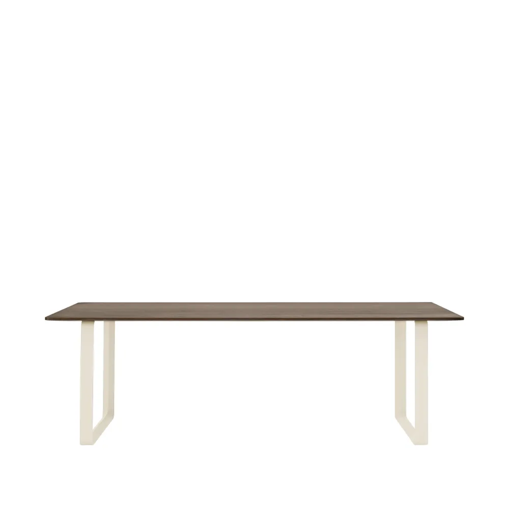 70/70 matbord 225x90 cm, Solid smoked oak-Sand Muuto