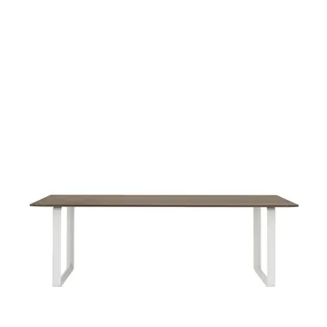 70/70 matbord 225x90 cm - Solid smoked oak-White - Muuto