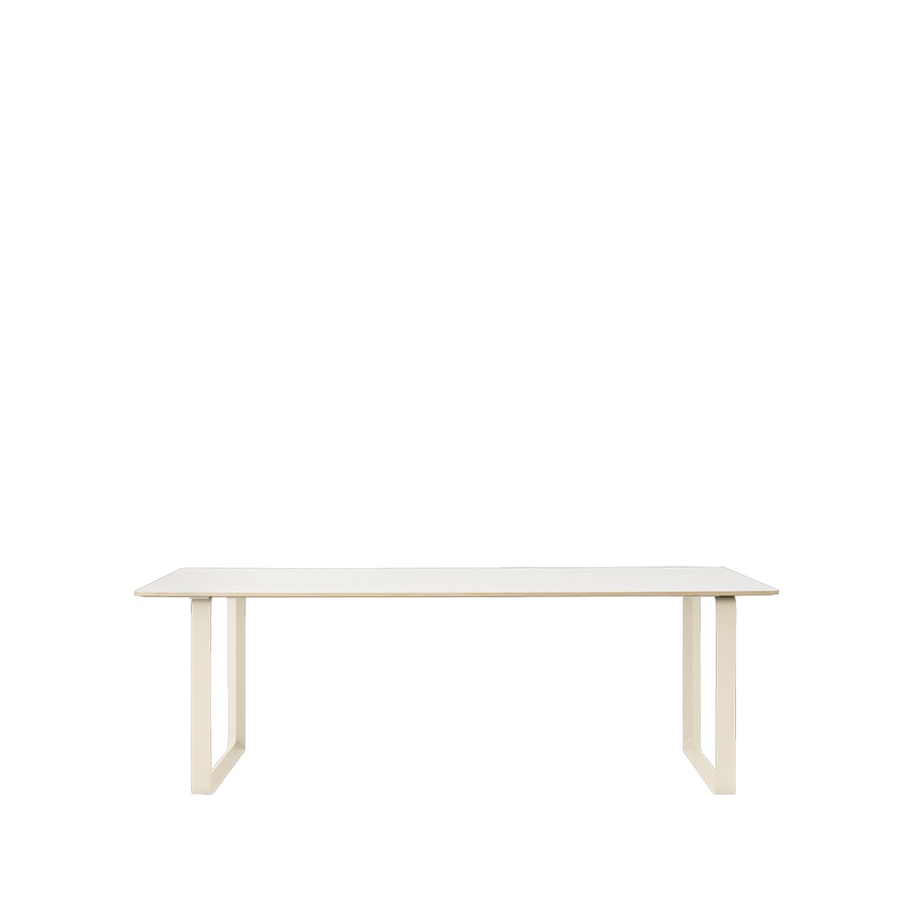 Muuto 70/70 matbord 225x90 cm White laminate-Plywood-Sand