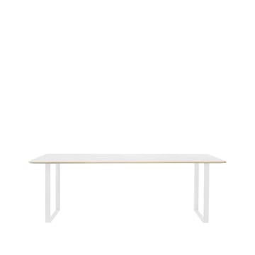 70/70 matbord 225x90 cm - White laminate-Plywood-White - Muuto