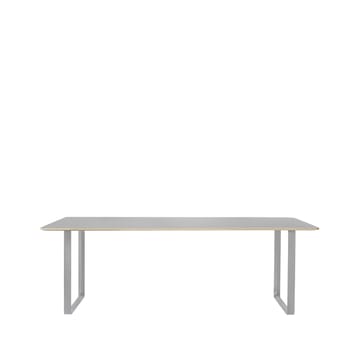 70/70 matbord 255x108 cm - Grey linoleum-Plywood-Grey - Muuto