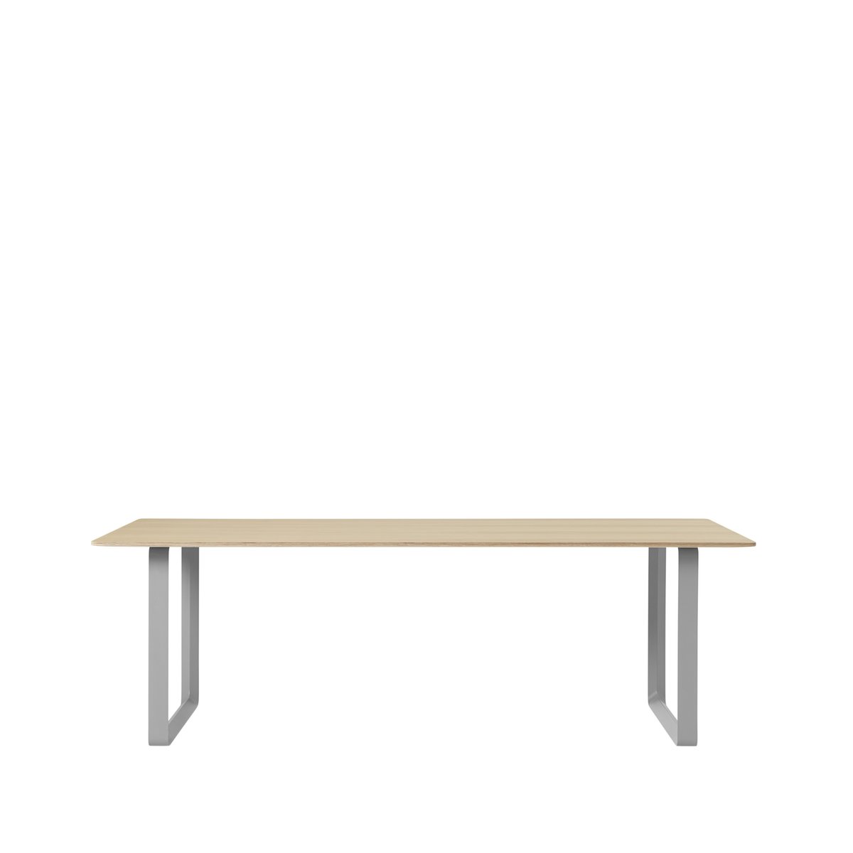 Muuto 70/70 matbord 255x108 cm Oak veener-Plywood-Grey