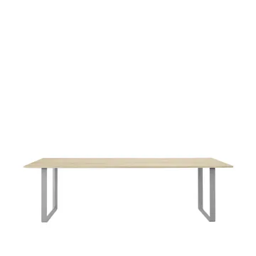 70/70 matbord 255x108 cm - Solid oak-Grey - Muuto