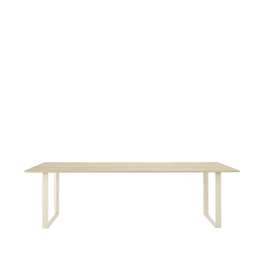 70/70 matbord 255x108 cm, Solid oak-Sand Muuto