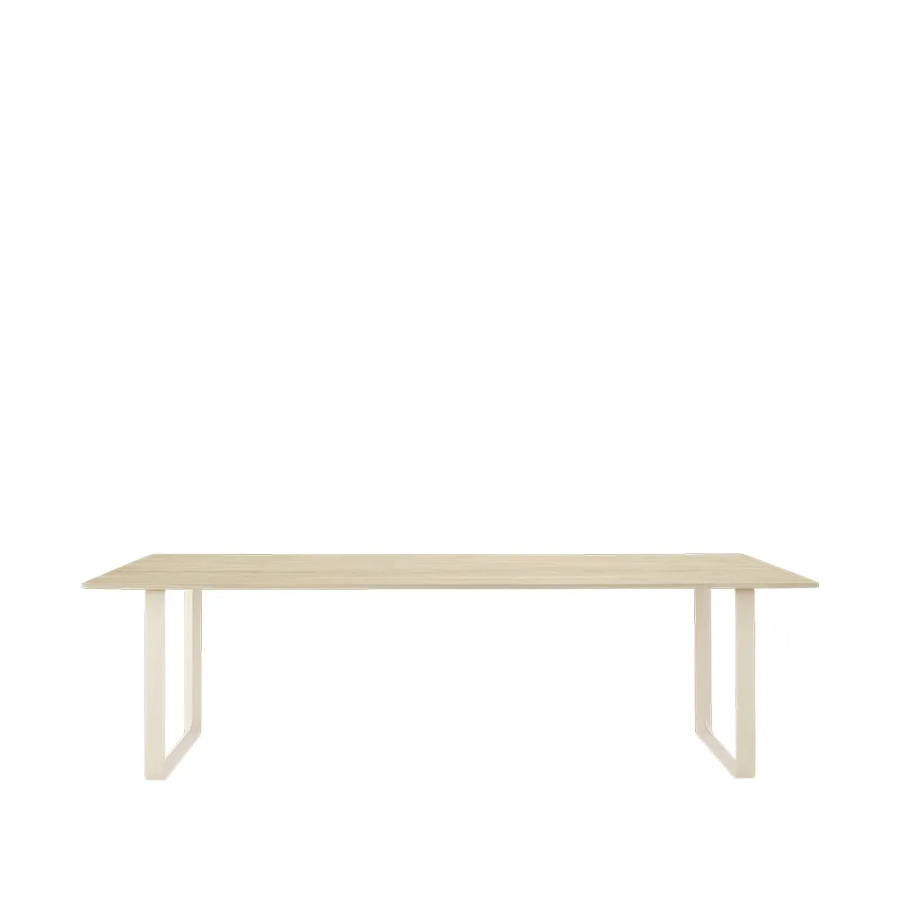 Muuto 70/70 matbord 255x108 cm Solid oak-Sand