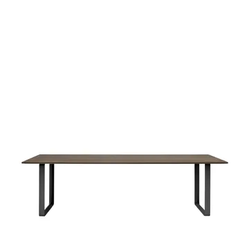 70/70 matbord 255x108 cm - Solid smoked oak-Black - Muuto