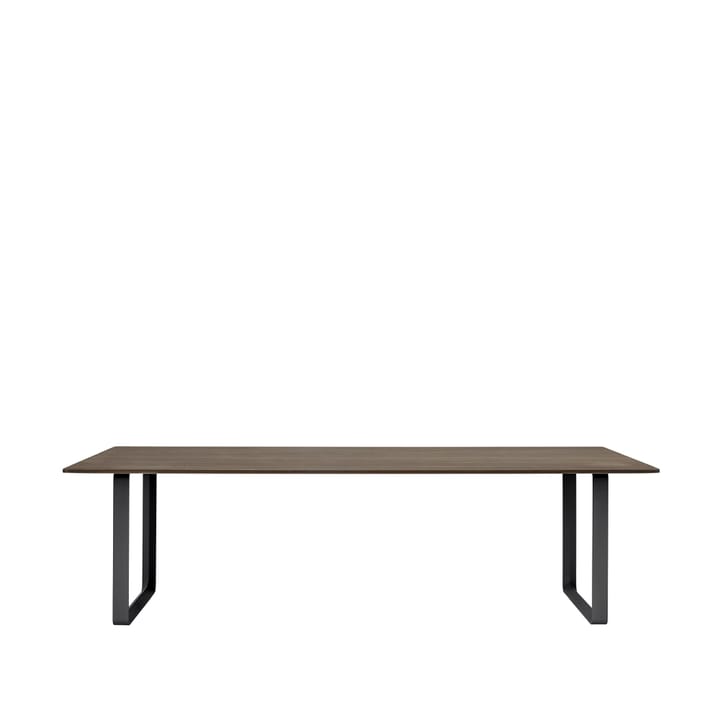 70/70 matbord 255x108 cm - Solid smoked oak-Black - Muuto