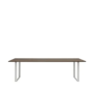 70/70 matbord 255x108 cm - Solid smoked oak-Grey - Muuto