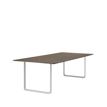 70/70 matbord 255x108 cm - Solid smoked oak-Grey - Muuto