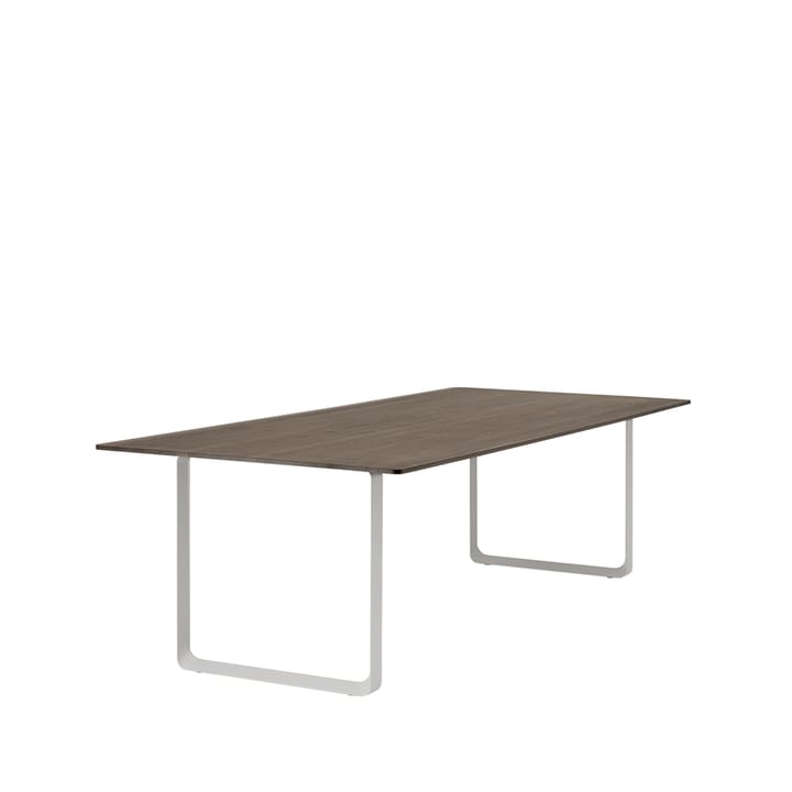 70/70 matbord 255x108 cm - Solid smoked oak-Grey - Muuto