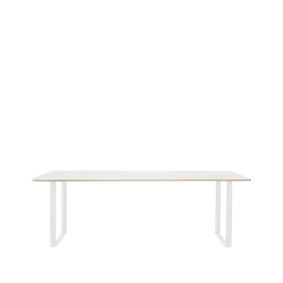 Muuto 70/70 matbord 255x108 cm White laminate-Plywood-White