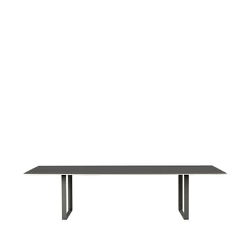 70/70 matbord 295x108 cm - Black linoleum-Plywood-Black - Muuto