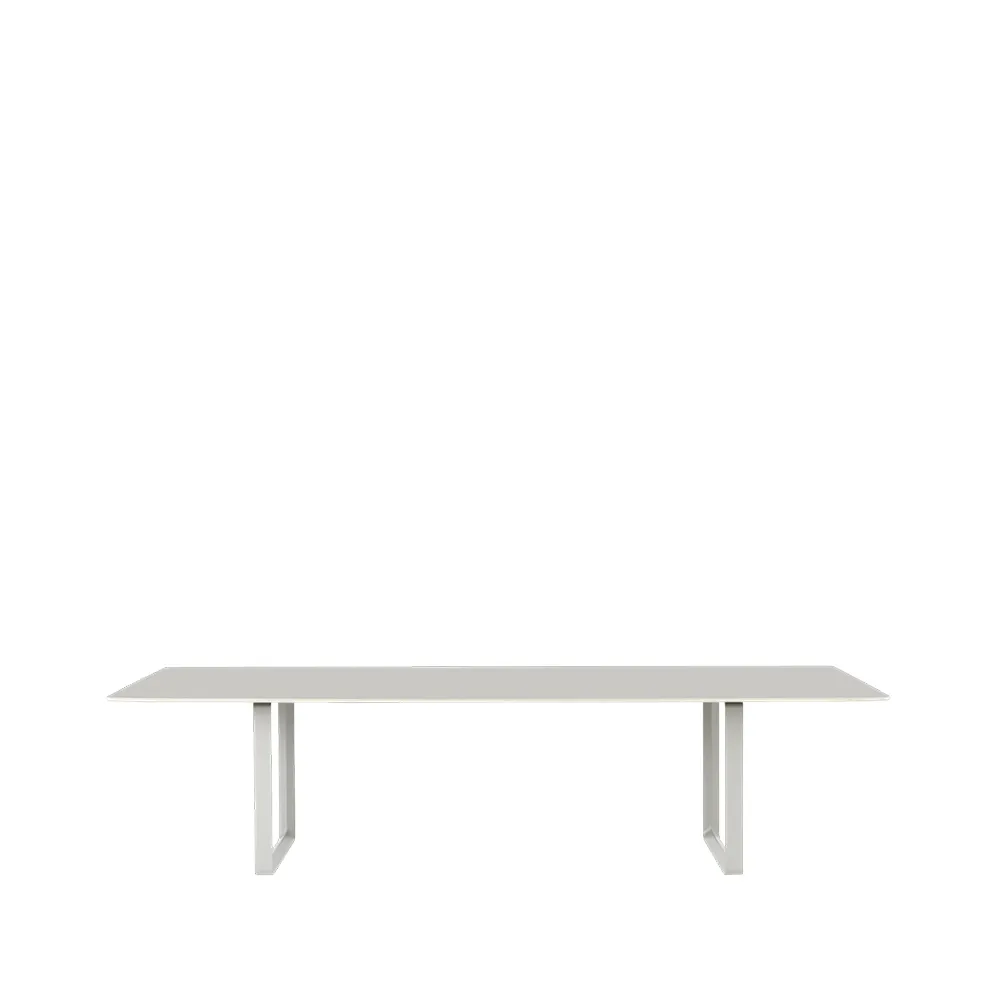 Muuto 70/70 matbord 295x108 cm Grey linoleum-Plywood-Grey