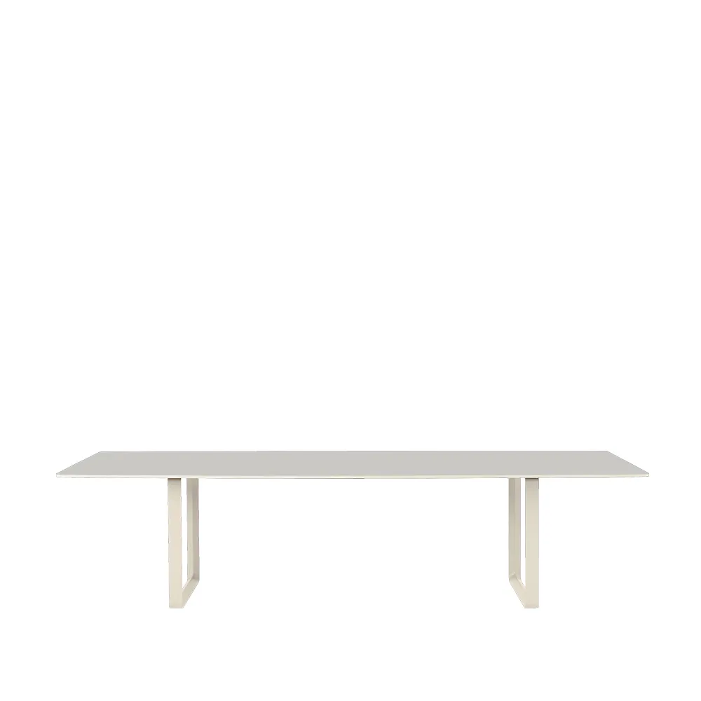 Muuto 70/70 matbord 295x108 cm Grey linoleum-Plywood-Sand