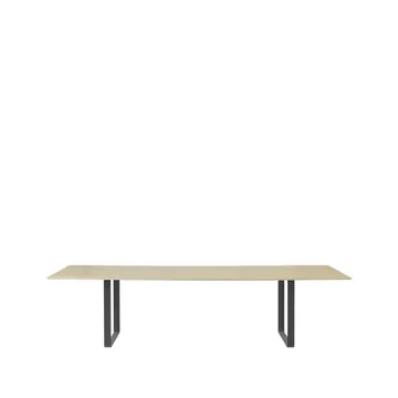 70/70 matbord 295x108 cm - Oak veneer-Plywood-Black - Muuto