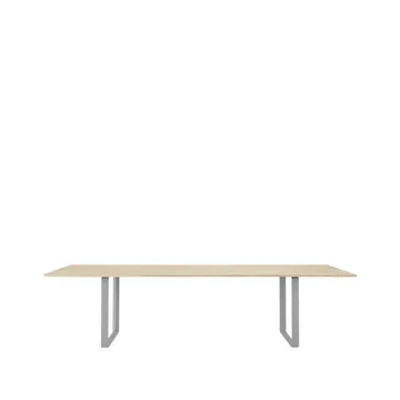 70/70 matbord 295x108 cm - Solid oak-Grey - Muuto