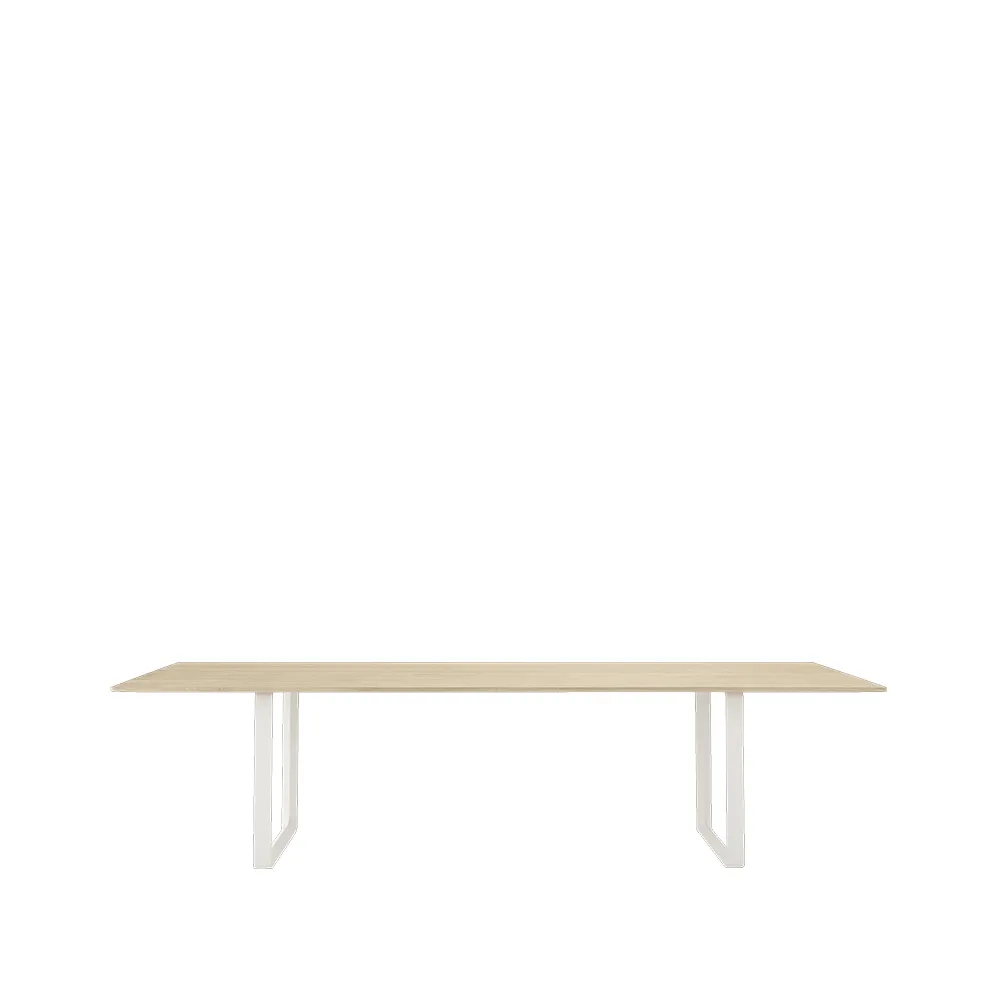 Muuto 70/70 matbord 295x108 cm Solid oak-White