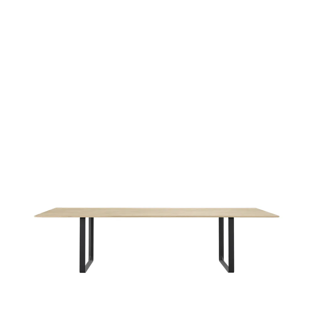 70/70 matbord 295x108 cm, Sollid oak-Black Muuto