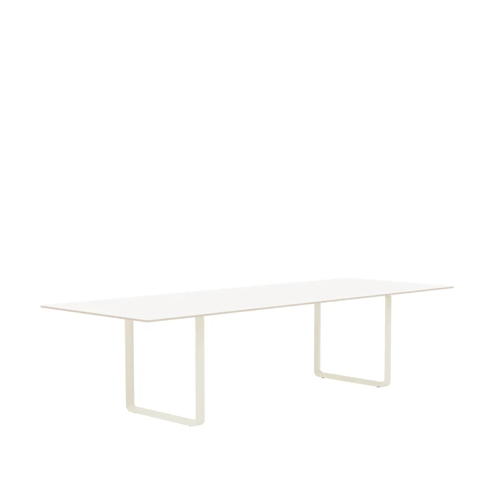 Muuto 70/70 matbord 295x108 cm White laminate-Plywood-Sand