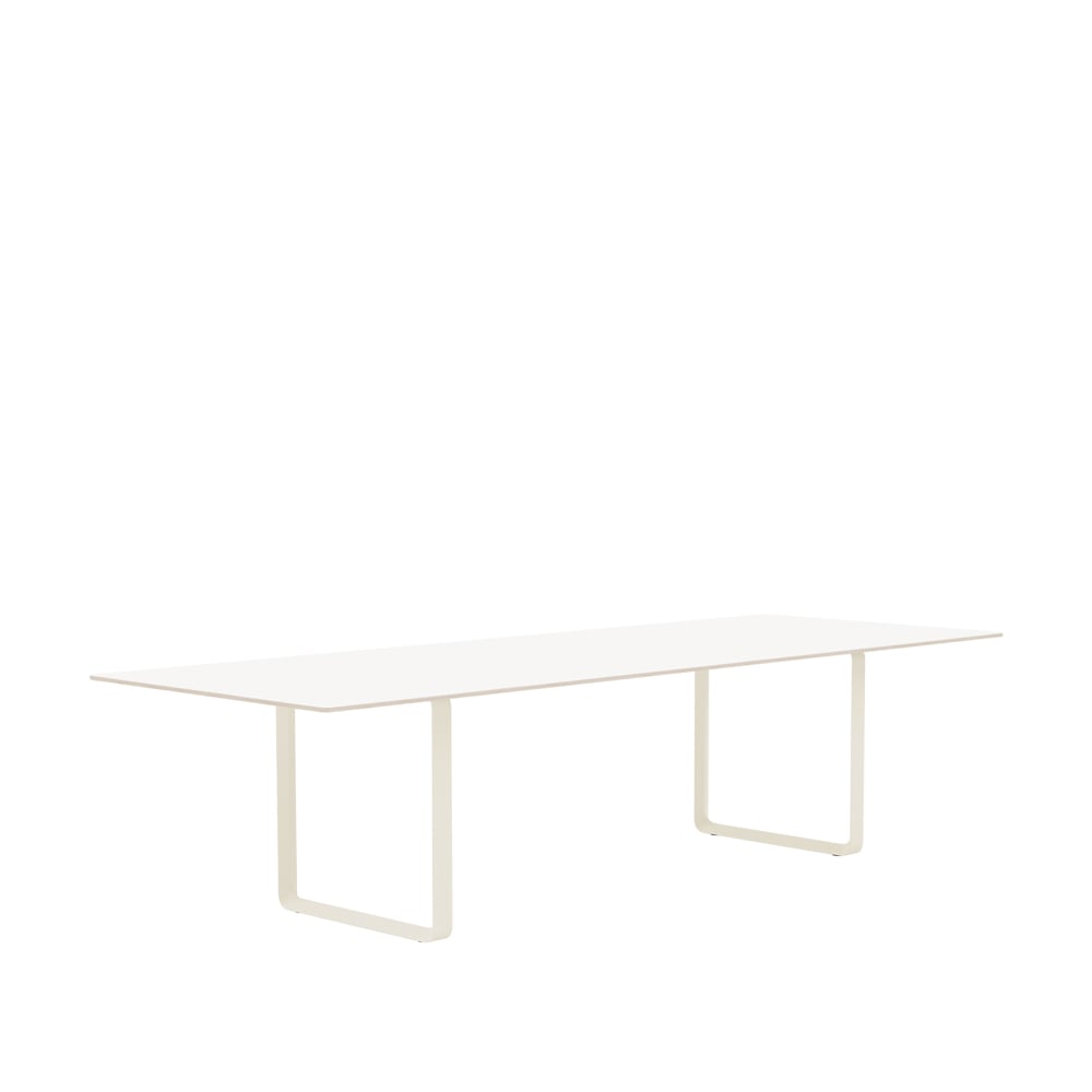 Muuto 70/70 matbord 295x108 cm White laminate-Plywood-Sand