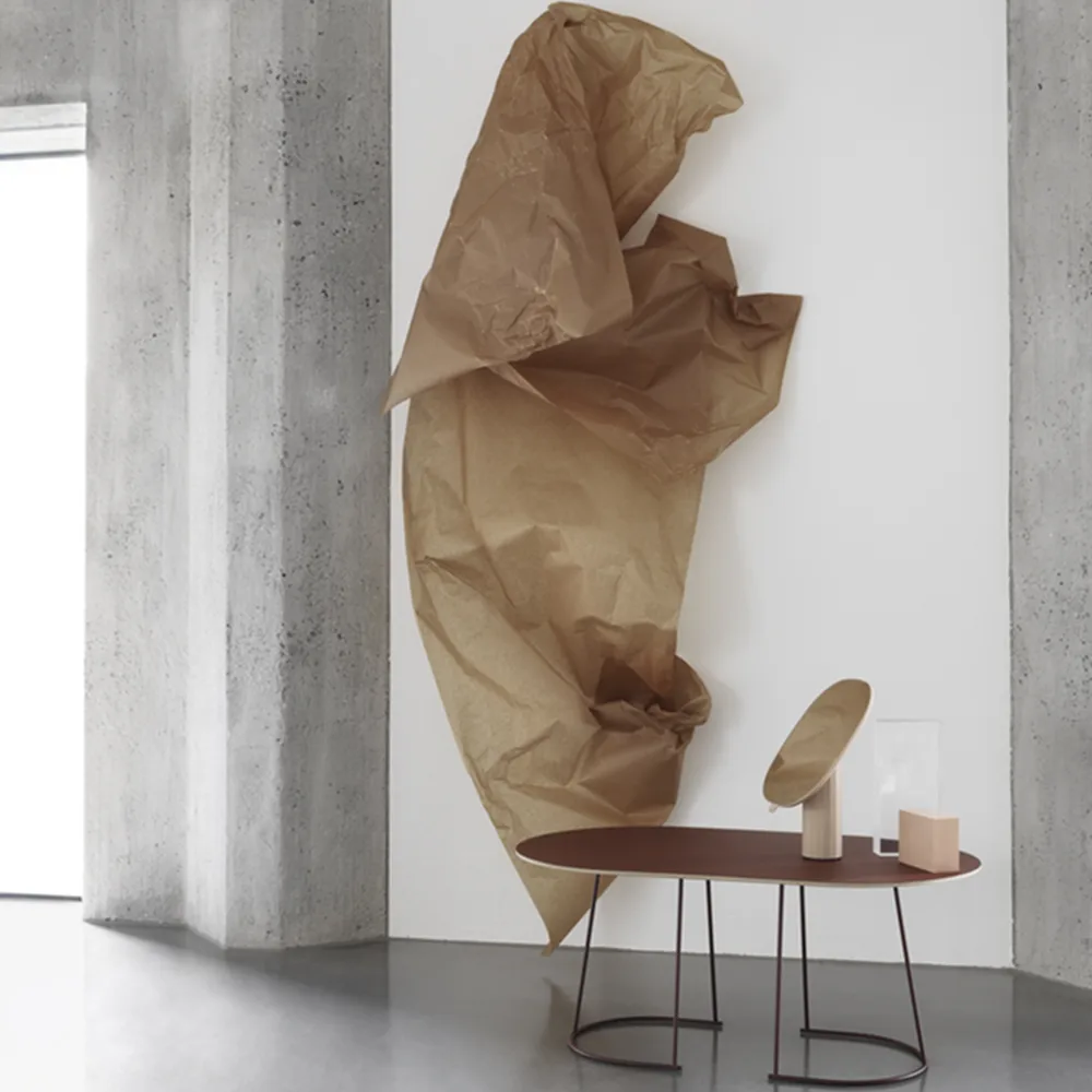 Airy soffbord ovalt, grey, nanolaminat, large Muuto