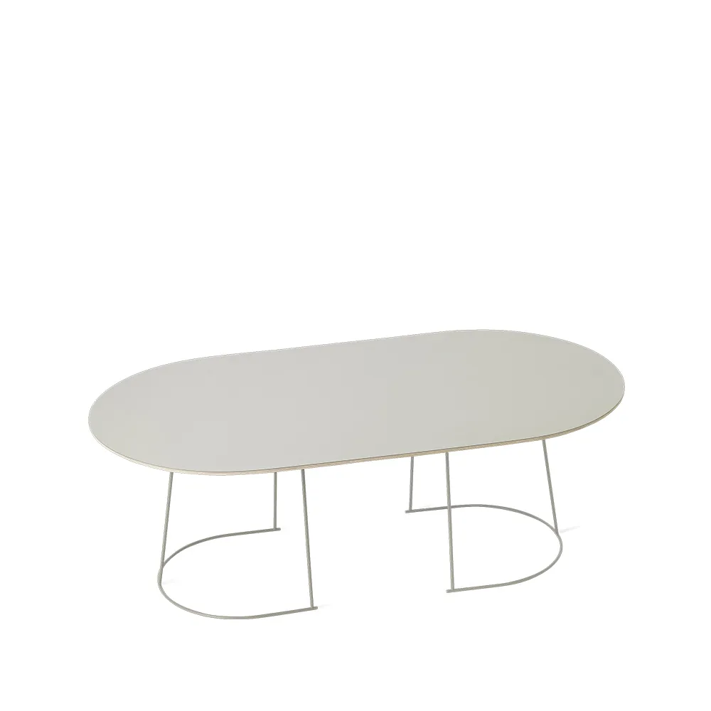 Airy soffbord ovalt, grey, nanolaminat, large Muuto