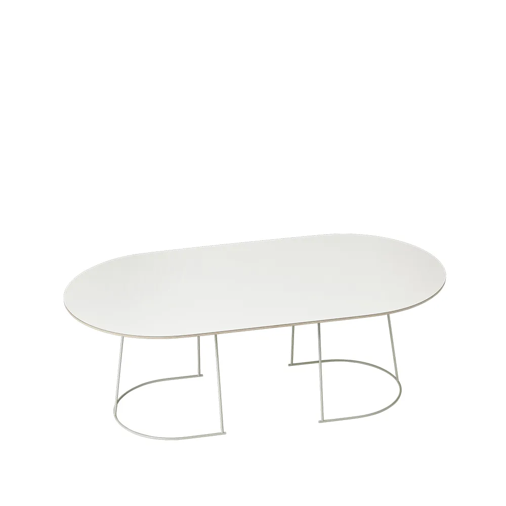 Muuto Airy soffbord ovalt offwhite, nanolaminat, large