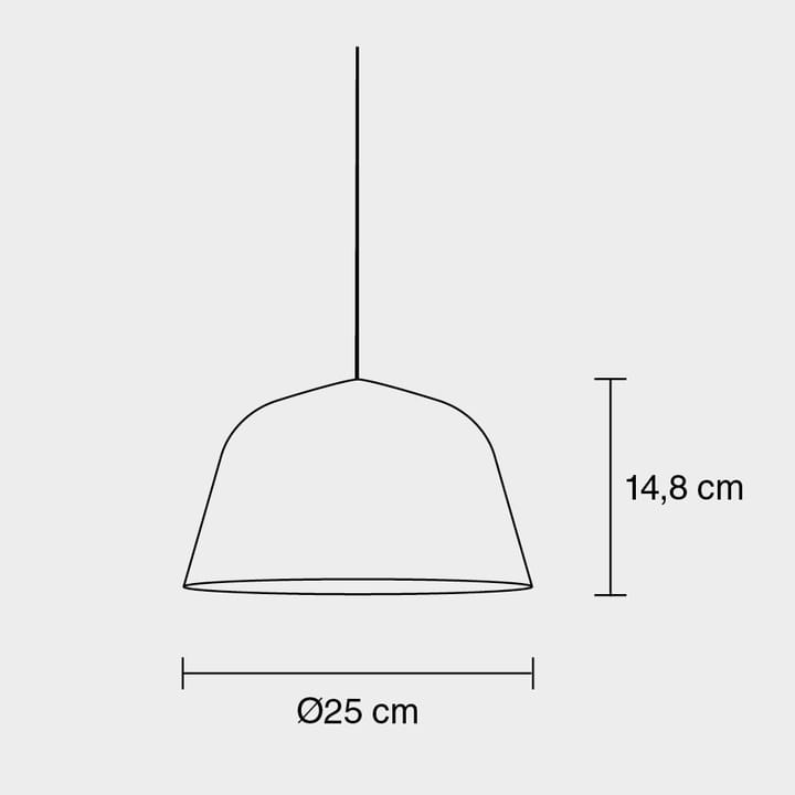 Ambit taklampa Ø25 cm, gr�å Muuto