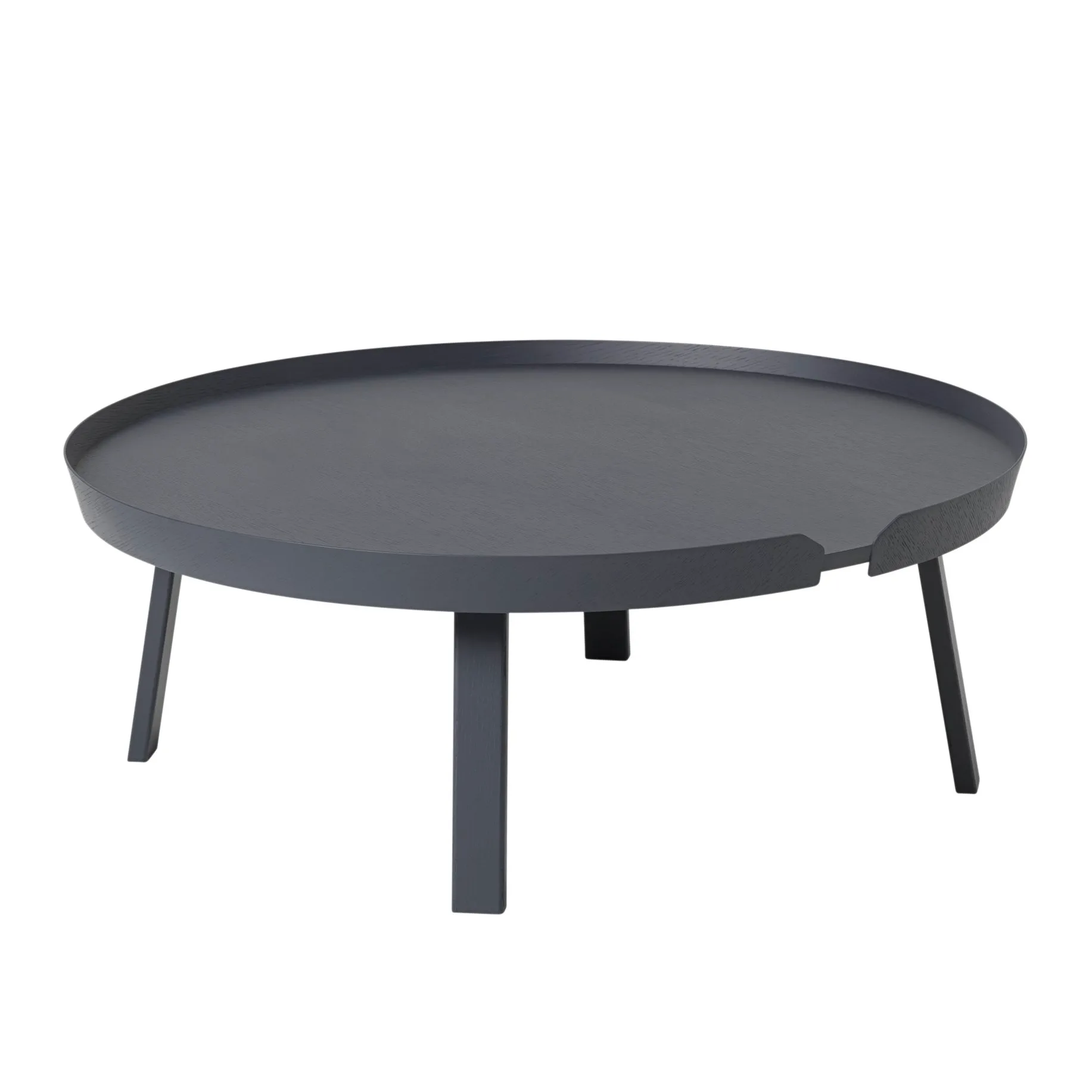 Around sidobord extra large, Anthracite Muuto